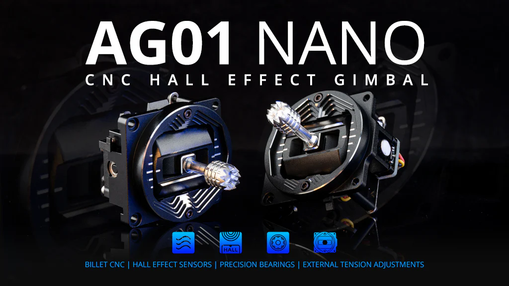 AG01 NANO CNC Hall Gimbals for Pocket Radio RCManiak